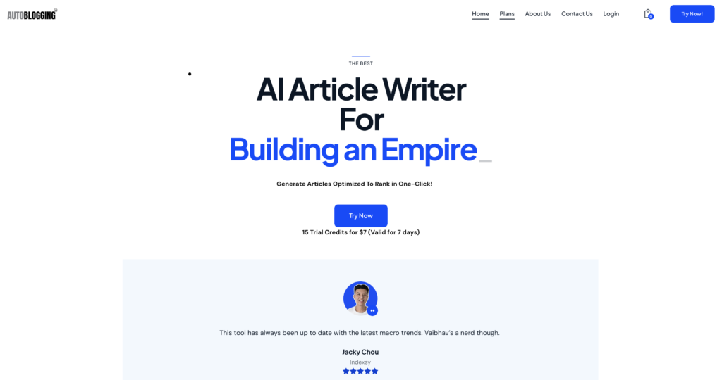 Why is Autoblogging.ai the Best ai Writing Tool